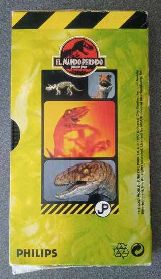 VHS El Mundo Perdido Jurassic Park