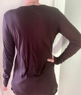 Camiseta manga larga Benetton marrón Talla L