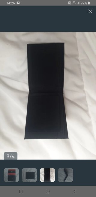 Cartera Tarjetero Monedero Negro Nuevo