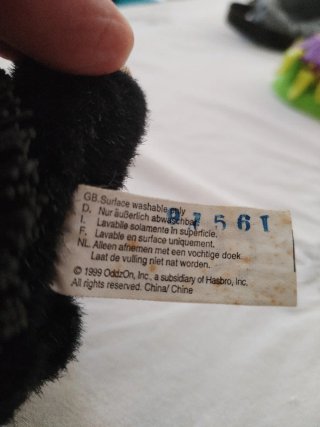 orsetto di peluche Koosh Teddies "PAWS" del 1999
