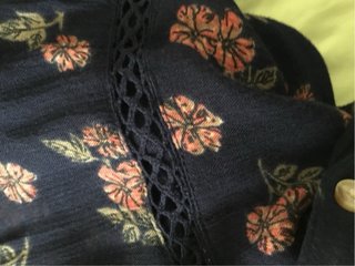 Camisa floral manga larga