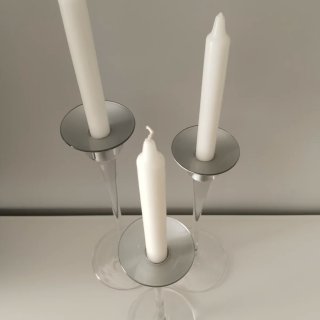 3 Candelabros Cristal Ikea