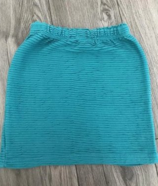 Falda mini Bershka turquesa Talla S