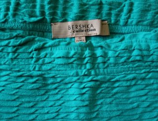 Falda mini Bershka turquesa Talla S