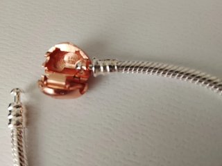 Pulsera Pandora 17cm Cierre Oro Rosa