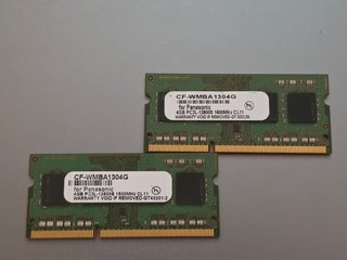 Kit 2x4GB DDR3L 1600MHz Panasonic Laptop (8GB)