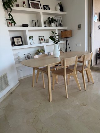 4 Sillas Comedor IKEA Madera Fresno