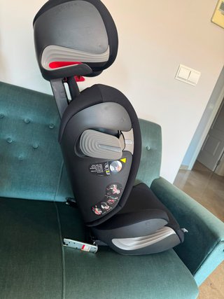 Silla coche Cybex Solution S-Fix negra impecable