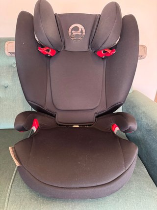 Silla coche Cybex Solution S-Fix negra impecable