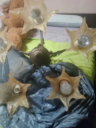 Lámpara antigua estilo araña