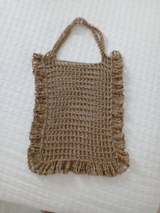 Bolso de crochet rosa/morado