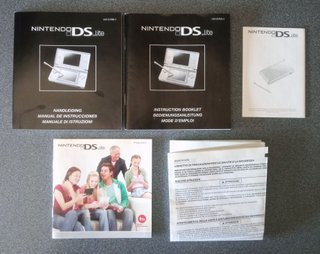 Manual Nintendo DS Lite (Varios Idiomas)