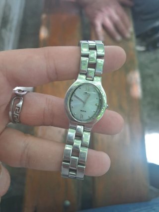 Reloj Lotus Plata y Blanco