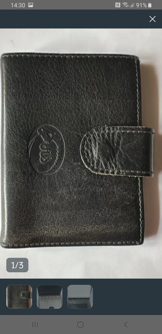 Cartera Billetera Agenda Negra
