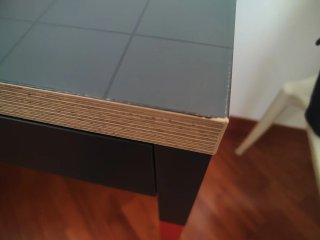 Scrivania moderna nero e rosso