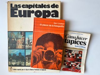 Lote vintage de libros sobre viaje, arquitectura,