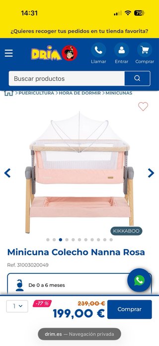 Minicuna Colecho Nanna Rosa