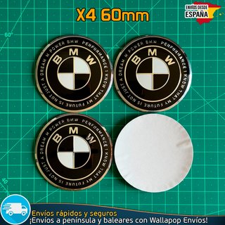 Emblemas BMW 60mm x4 M Power Tapacubos Llantas