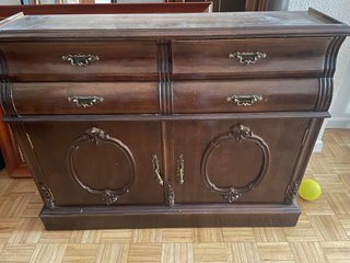 Recibidor vintage de madera