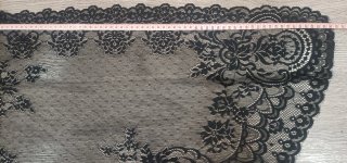 Mantilla media luna fallera negra, 60€!!