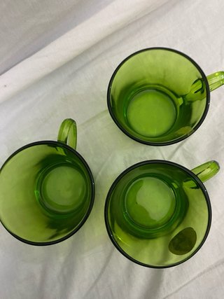 Lote 3 Tazas Duralex Verdes