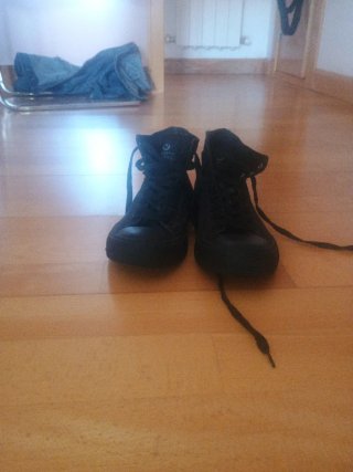 Zapatillas Victoria Negras Tobillera Alta