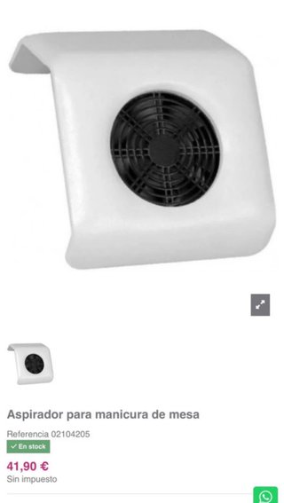 Aspirador de mesa Pollie para uñas