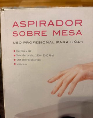 Aspirador de mesa Pollie para uñas
