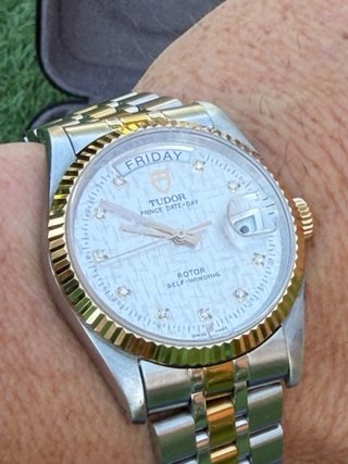 Tudor Prince Date Day ref 76213 Oro/Plata