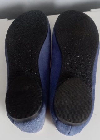 Bailarinas de piel.Azul empolvado.Loiba.36. Nuevas