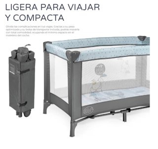 Cuna de viaje 125x66x76 cm