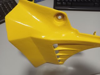 Aleta Izquierda Puch Condor 3 Amarilla
