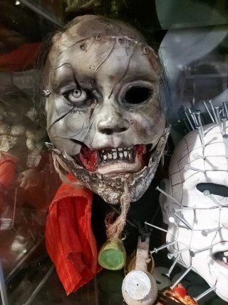Máscara de látex terrorífica