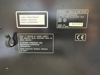 Sony CDP-CX100 Reproductor CD 100 Discos
