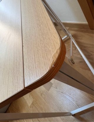 Escritorio plegable madera y metal