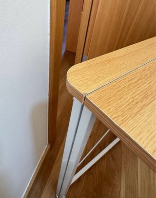 Escritorio plegable madera y metal