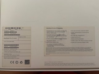 MacBook Pro 13 2017 Plata - 233 Ciclos Batería