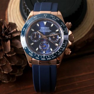 Seiko Mod Daytona Royal Blue Oro 40mm