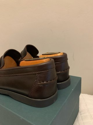Mocasines piel marrón hechos en España