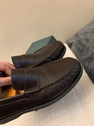 Mocasines piel marrón hechos en España