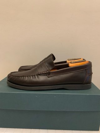 Mocasines piel marrón hechos en España