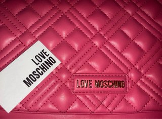 Borsa Love Moschino rosa trapuntata