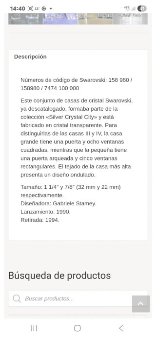 Figuras Swarovski 2 casitas
