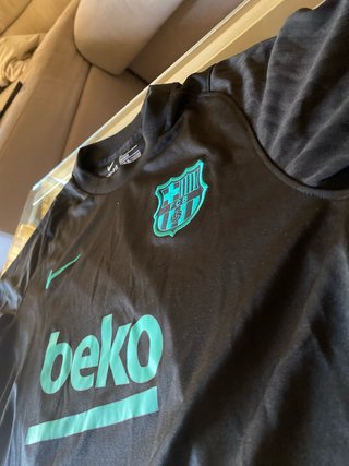 Conjunto Corto Barça Nike Negro y Rosa
