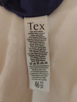 Top de bikini azul