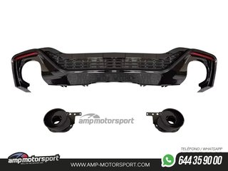 DIFUSOR TRASERO PARA AUDI A5 F5 2019- SLINE LOOK RS5
