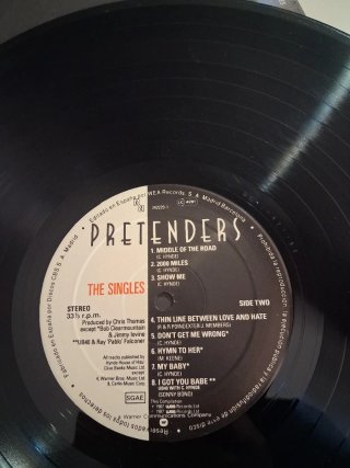 Pretenders The Singles LP Vinilo 12" 33 rpm