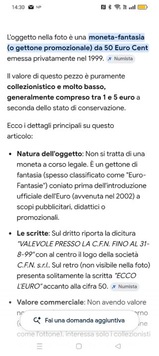 Gettoni fantasia pre euro