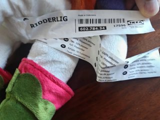 Ridderlig Peluche Ikea 50 cm.