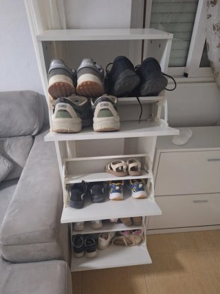 Mueble zapatero blanco